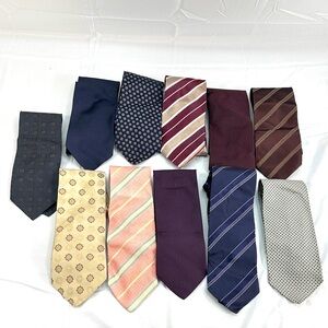Vtg Lot 11 Hugo Boss Italy 100% Silk Ties